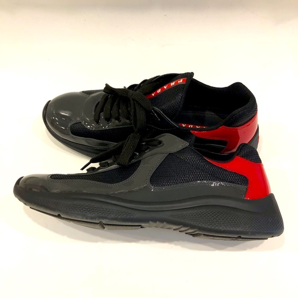PRADA Patent Leather America's Cup Sneakers - Picture 2 of 8